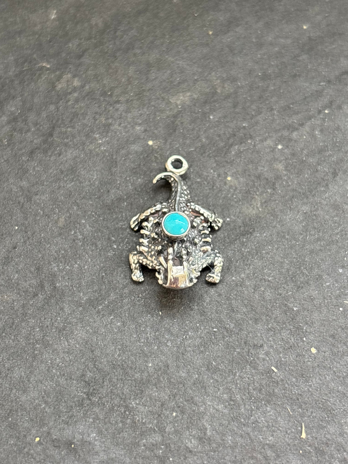 Kingman Turquoise Horny Toad Charm