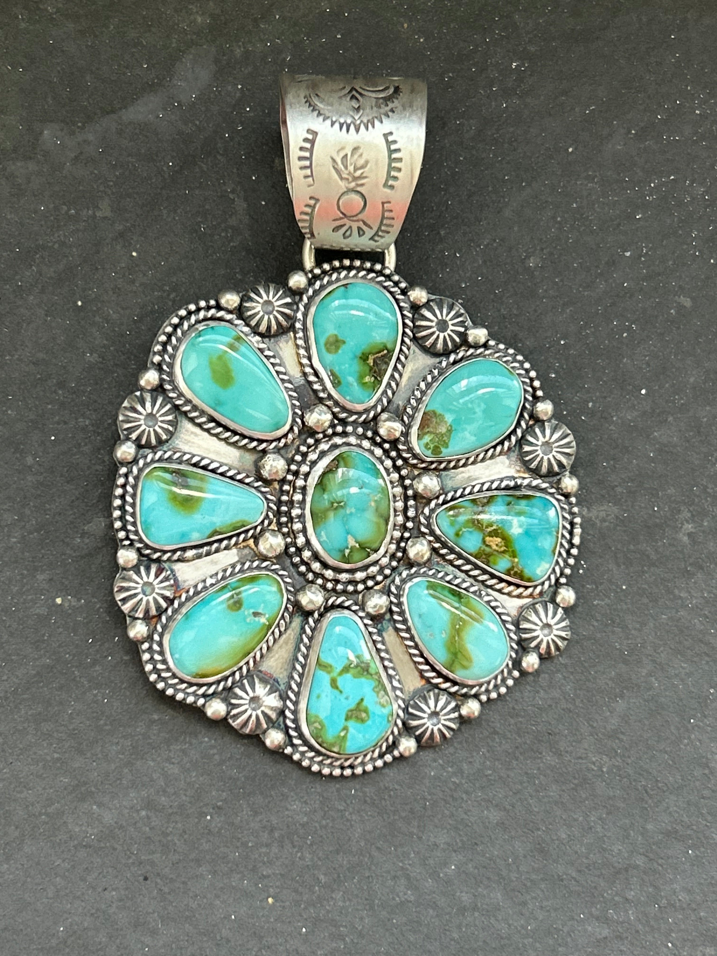Sonoran Mountain Turquoise Cluster Pendant