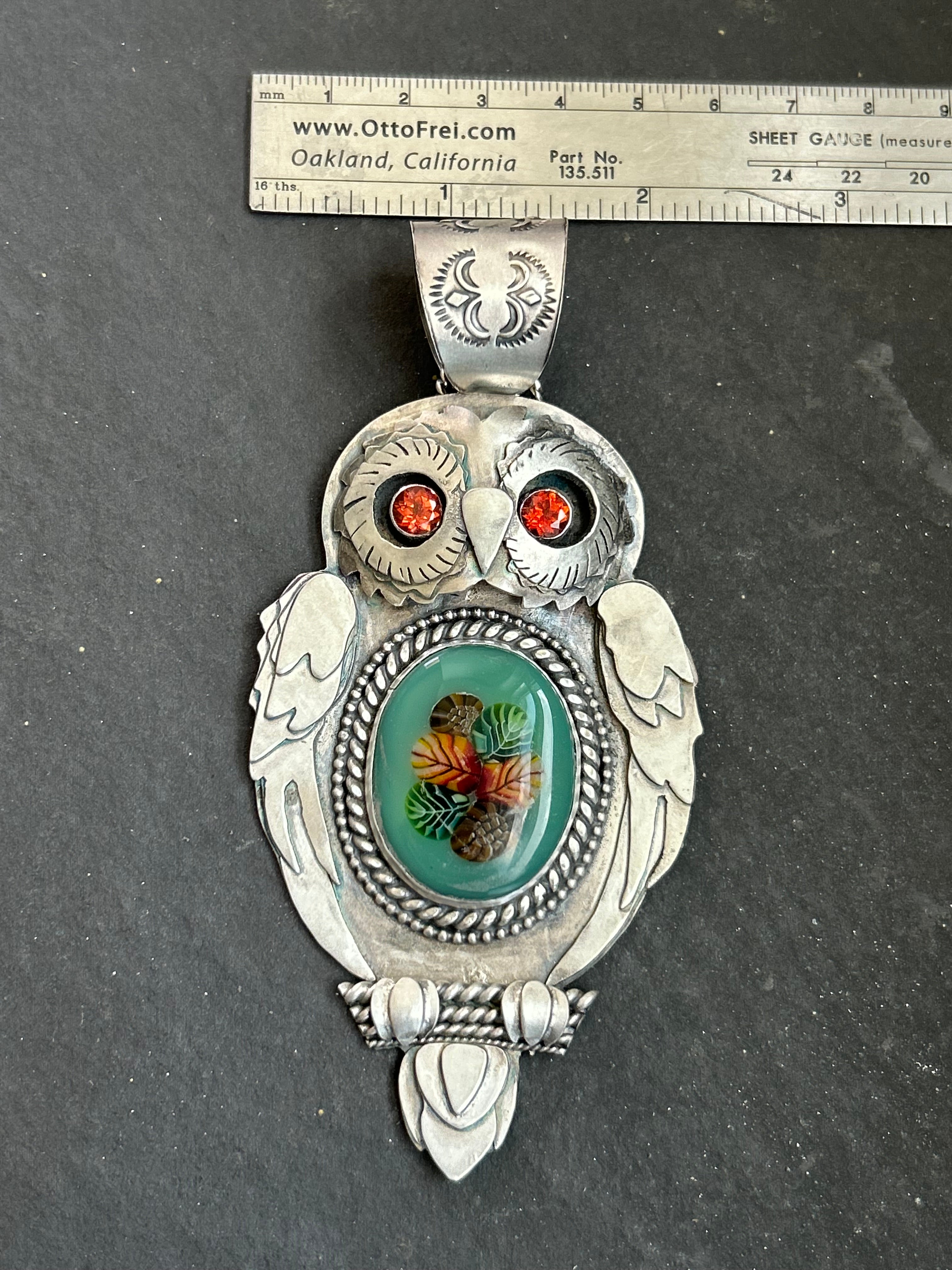 Autumn Owl Pendant