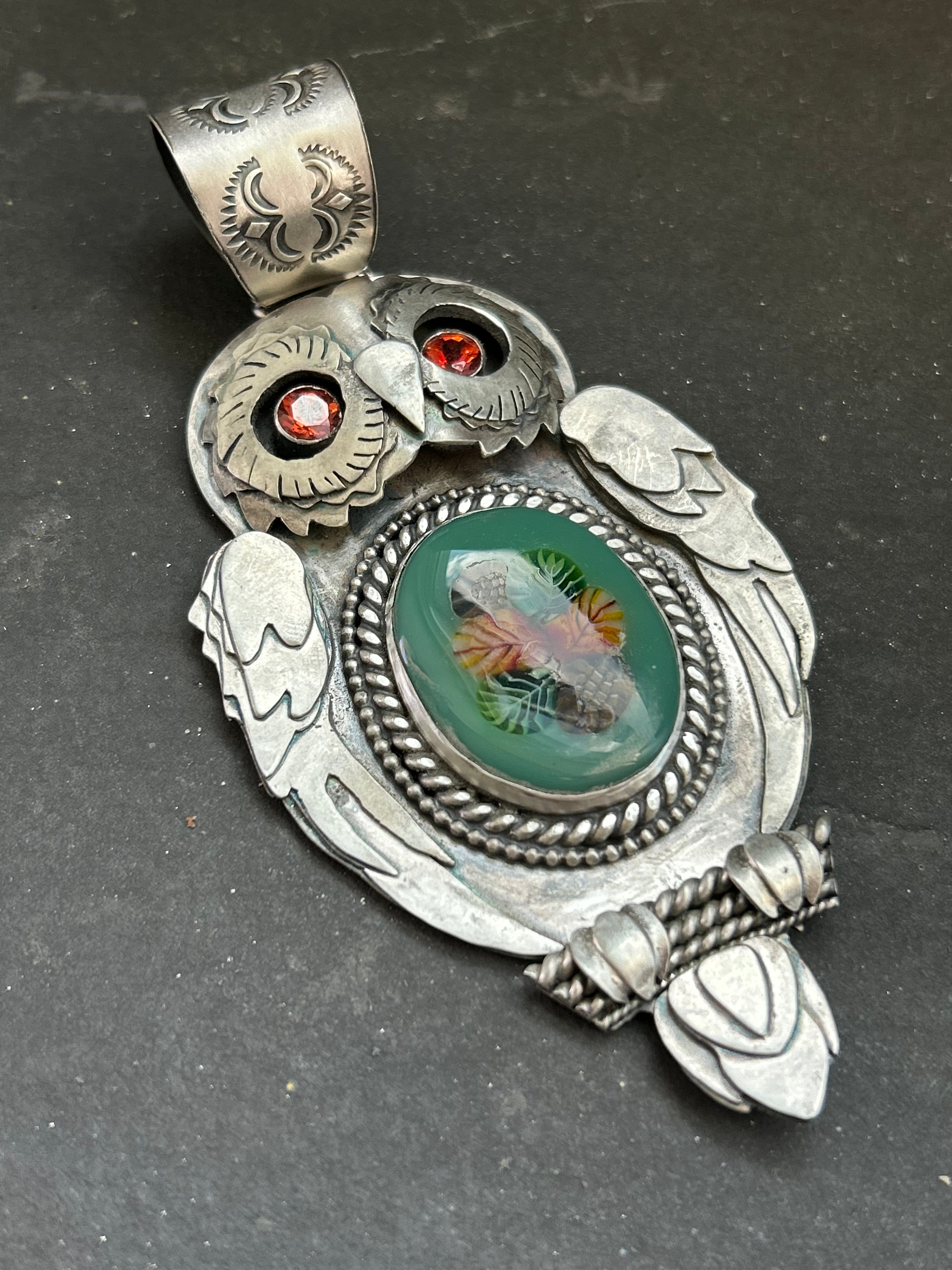 Autumn Owl Pendant