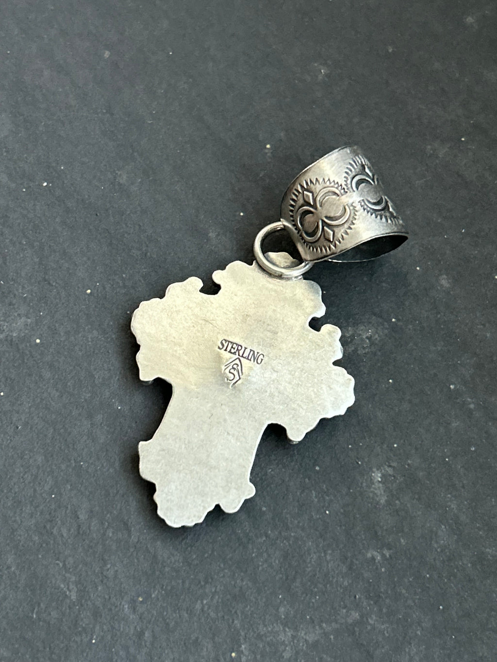 Inlay Cross Pendant
